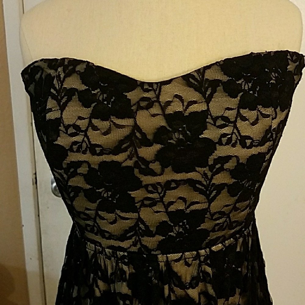 🖤Sweetheart shape strapless long black dress🖤